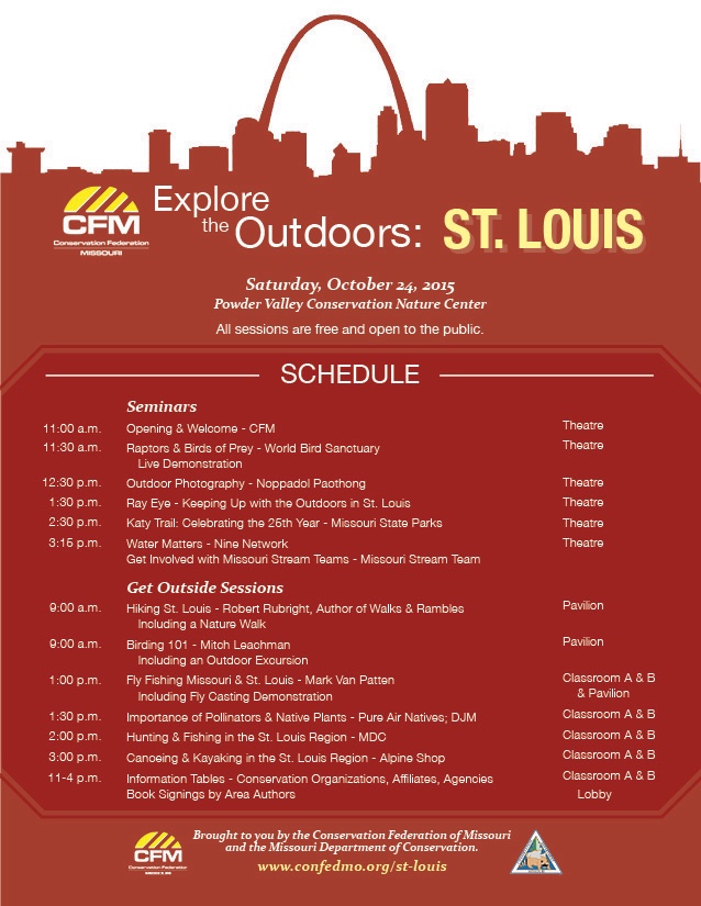 Exciting Schedule Released for Explore the Outdoors: St Louis