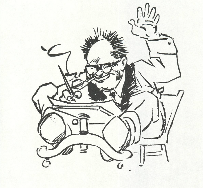 This character sketch is of Pulitzer Prizing winning cartoonist and conservation luminary, “Ding” Darling. Learn about his life on Oct. 27 at Runge Nature Center. 