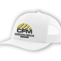 White Conservation Federation of Missouri truckers hat