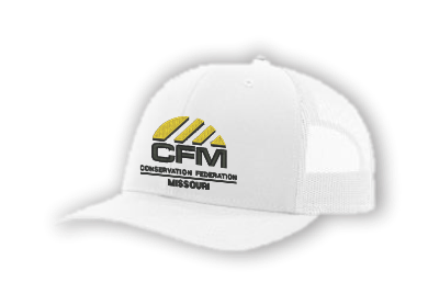 White Conservation Federation of Missouri truckers hat
