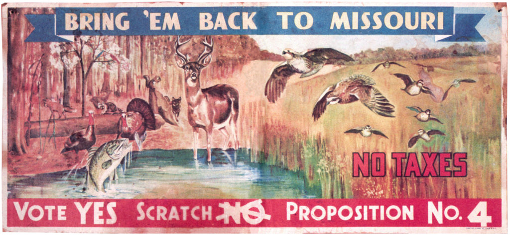 Old Missouri ad for voting yes on Proposition Number 4