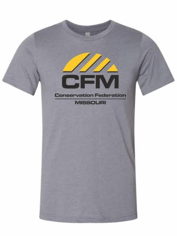 Grey Conservation Federation of Missouri logo t shirt